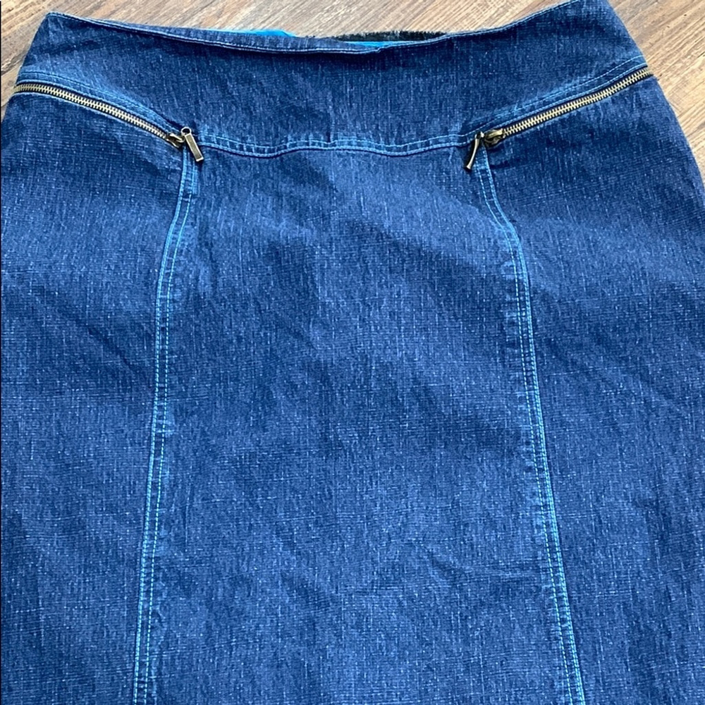 🔴SOLD🔴 Addition Elle Denim Blue Skirt - Picture 2 of 4